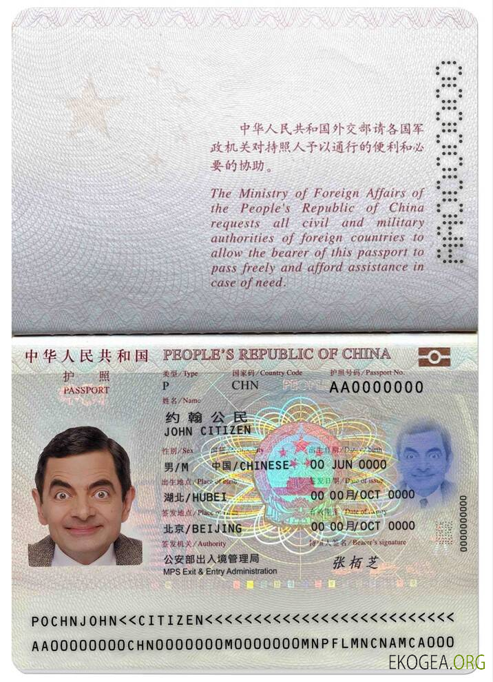 Passeport chinois (2013 présent)